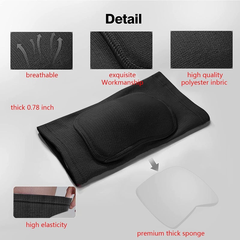 RYBTB Volleyball Knee Pads for Women, Men, Youth, Girls, Kids, Knee Brace for Volleyball Basketball Football Dance Yoga Tennis Running Cycling Workout Climbing Wrestling - Image 2